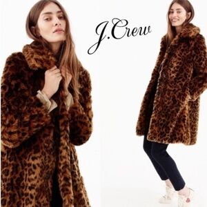Jcrew Collection faux fur coat